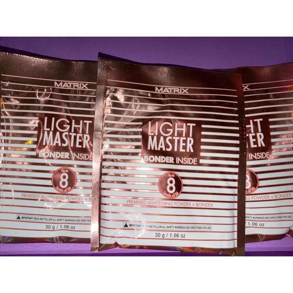 Matrix‎ Light Master Lightening Powder 3 Packets Bonder Inside 8 Levels Lift